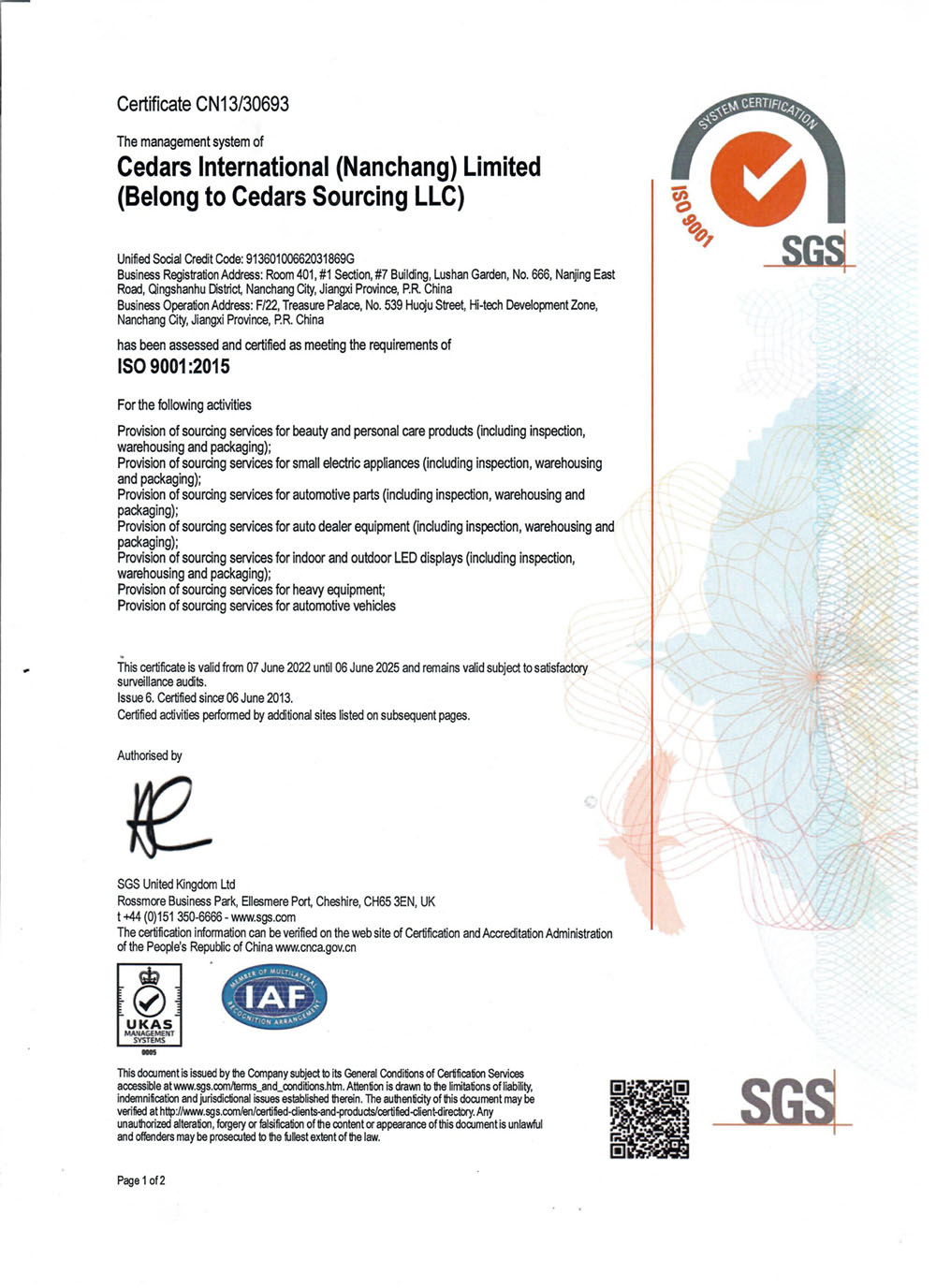 ISO9001-2022 P1 SHONA